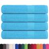 VidaXL Serviettes 4 pcs turquoise 100x200 cm 360 g/m² 100% coton, serviette de plage, serviette d'invité, grande serviette 136987