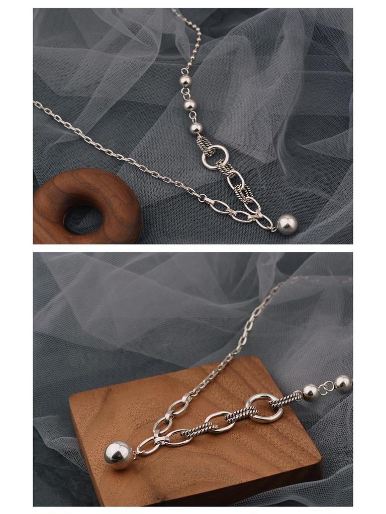 Корейское ретро ожерелье из бусин с эффектом потертости - Простые украшения в холодном стиле, горячий товар