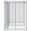 Gabion Waste Bin Enclosure 192 x 91 x 120 cm Galvanized Steel