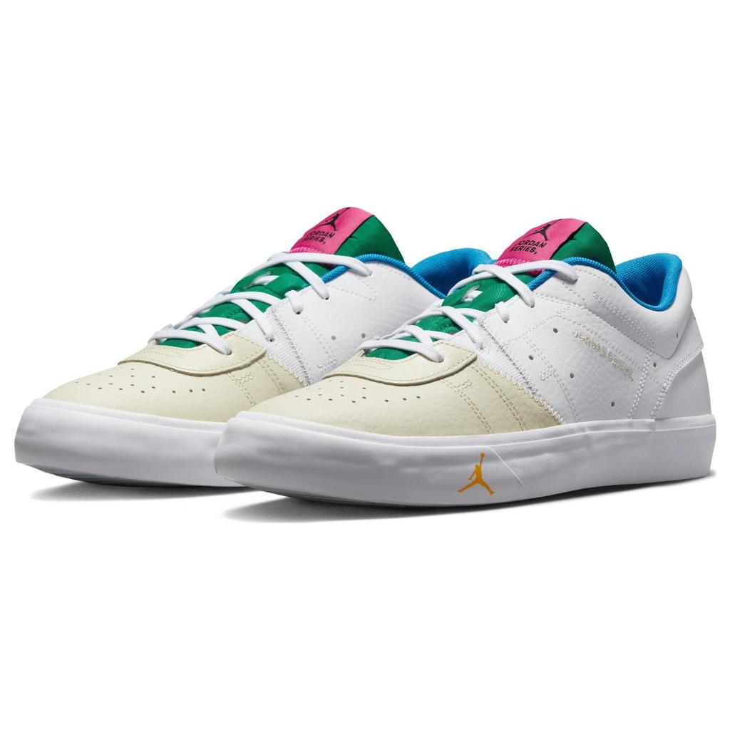 Jordan Air  Series Es Non-Slip Wear-Resistant Low-Top Skate Shoes Men Sneakers White Yellow Green FB2050-100