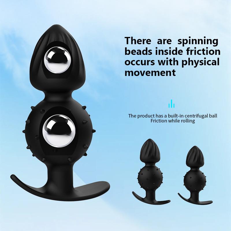 Silicone Anal Beads Butt Plug Built in Ball Prostate Massage Masturbation Sex Toys for Women Men Gay Couples Adult Games