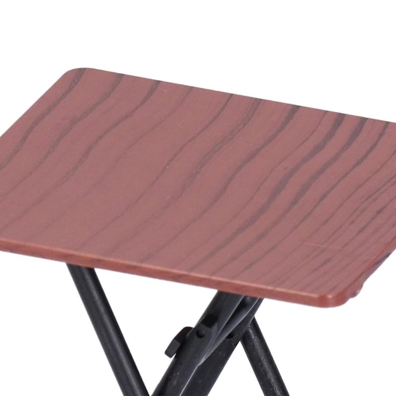 Складной миниатюрный набор стола и стульев, реалистичные аксессуары для кукольных домиков 1/12 с детализацией