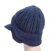 Unisex Winter Hat Outdoor Thick Ski Sports Knitted Hat Plush Fur Lined Warm Earflap Cap Stylish Soft Knit Hat