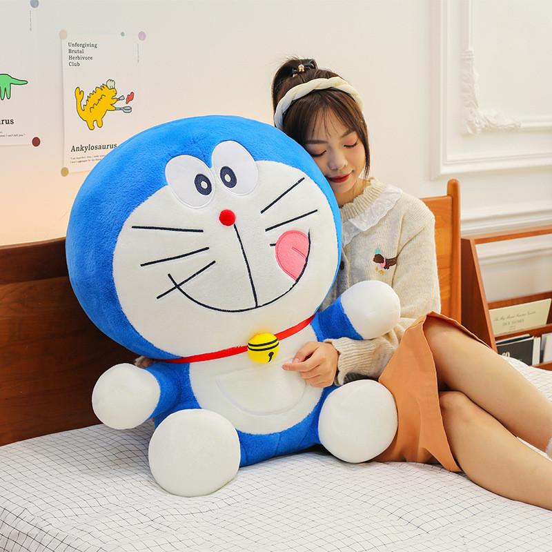 Toy Plush Doraemon Popcornthemed Blue Cat Robot Plush Pillow And Doll Stuffed