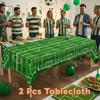 2PCS Waterproof Soccer Match Table Cover Stain-resistant Football Sport Table Linen  Party Decor