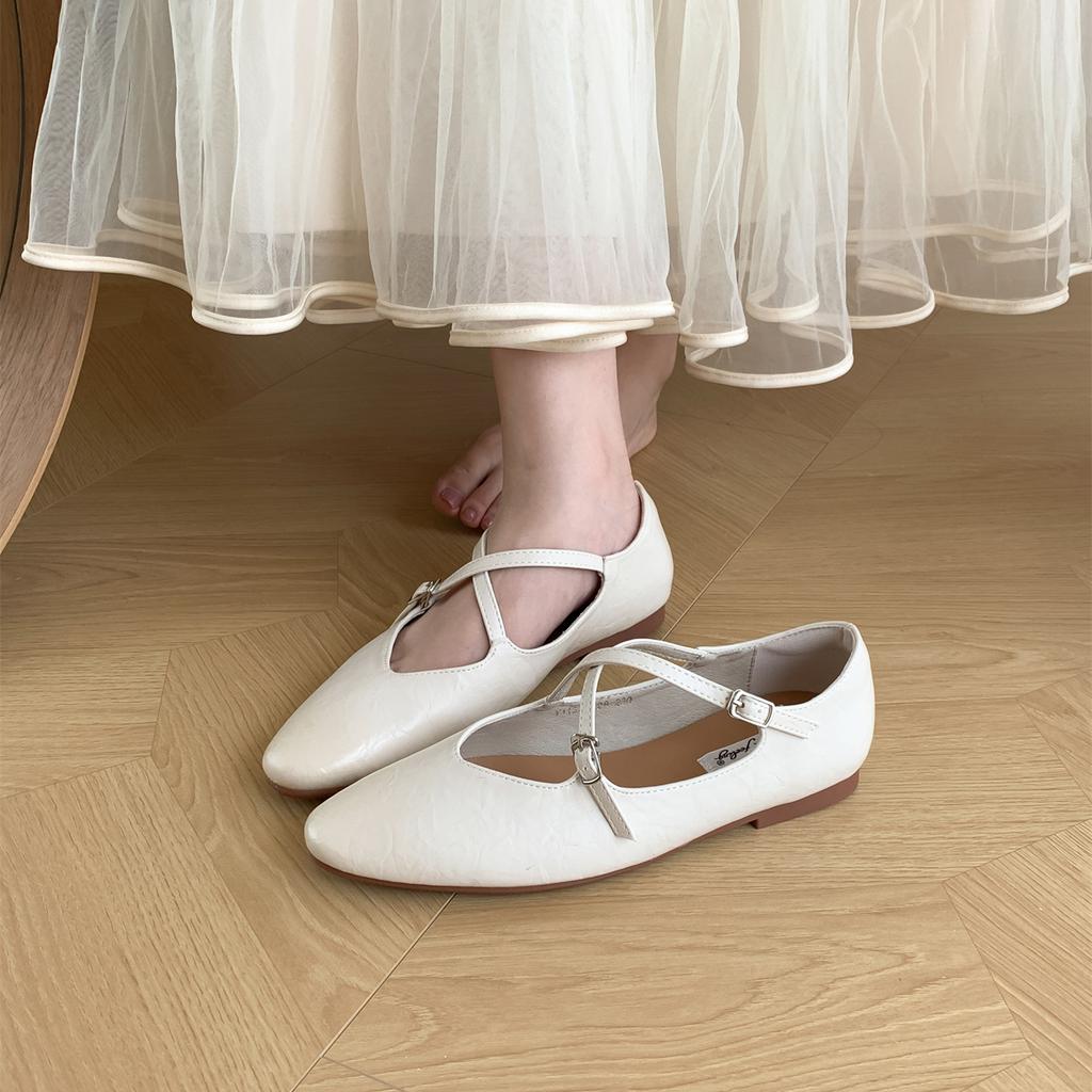 Мода Bailamos 2024 Новые женские балетки Мягкие туфли Мэри Джейн Модные неглубокие женские повседневные уличные туфли для платья Плоские балетки Mujer