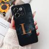 Для Tecno Spark 30 5G KL8 Чехол Модные Цветы Корона Роскошные Буквы от A до Z Силиконовый Ударопрочный Чехол Для Techno Spark 30 5G Funda