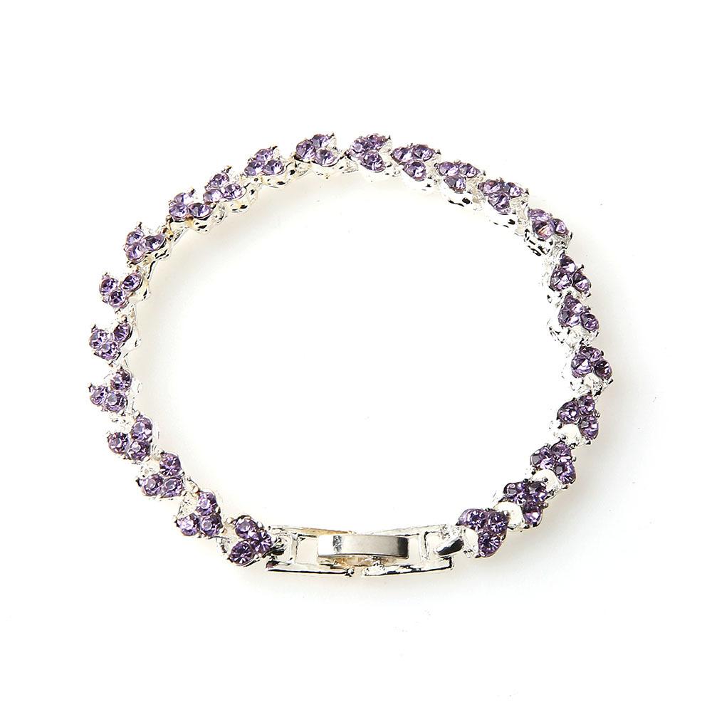 European and American New Bracelet Fashion Ladies Diamond-encrusted Zircon Bracelet for Girlfriend Valentine's Day Gift