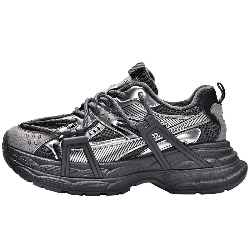 Winter new thick-soled velvet dad shoes casual sports shoes women 35231