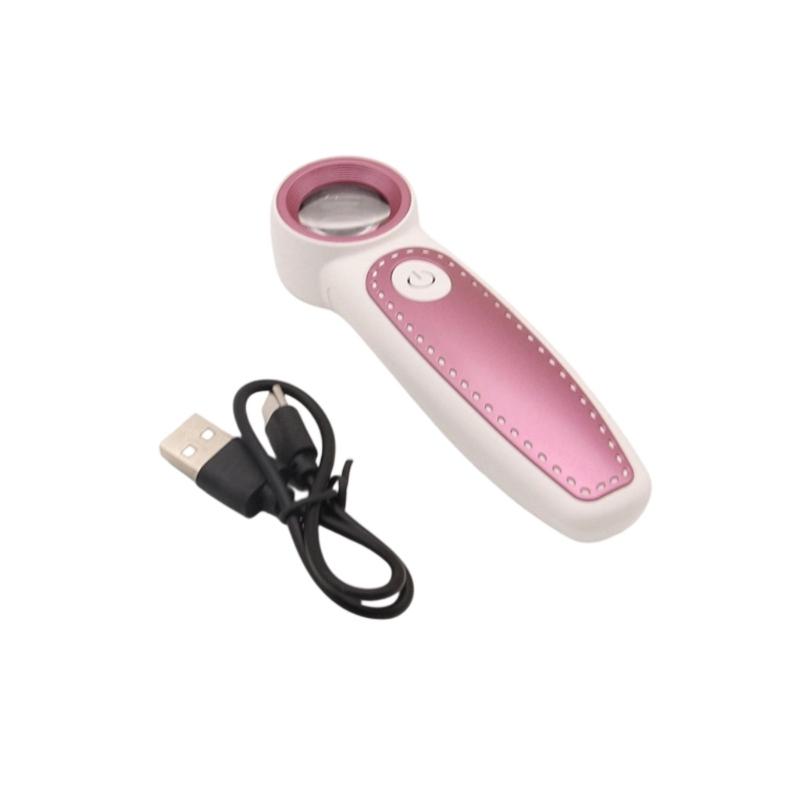 Портативная светодиодная лупа со встроенной функцией USB-зарядки, 6 ярких огней, перезаряжаемая лупа для детальной работы