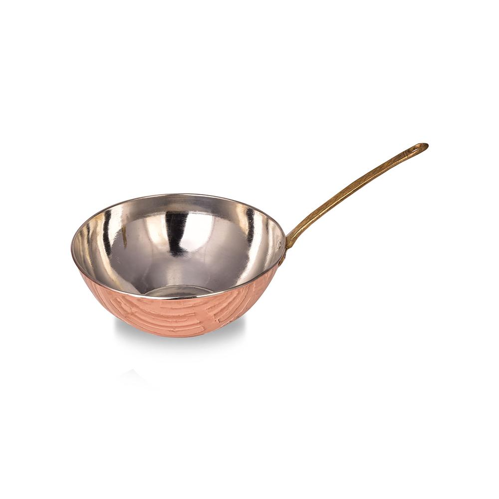 Тонкая медная кастрюля Wok ручной работы, 25см, Посуда, Медная кастрюля, Медная посуда, Винтажная медь, Сковорода Вок с ручкой, Медная сковорода, Медная посуда, Сковорода