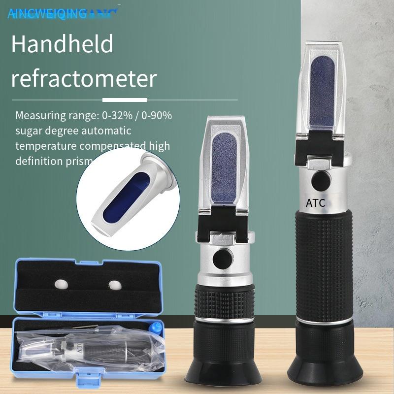 1PC 0-32 Sugar Meter Handheld Refractometer Food and Beverage Sugar Content Detection Analyzer Portable Refractometer