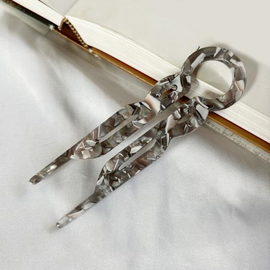 3 шт. ацетатная U-образная заколка для волос, легкая, нескользящая, длинная, густая, для волос, французская заколка для волос, аксессуары для волос для женщин и девочек