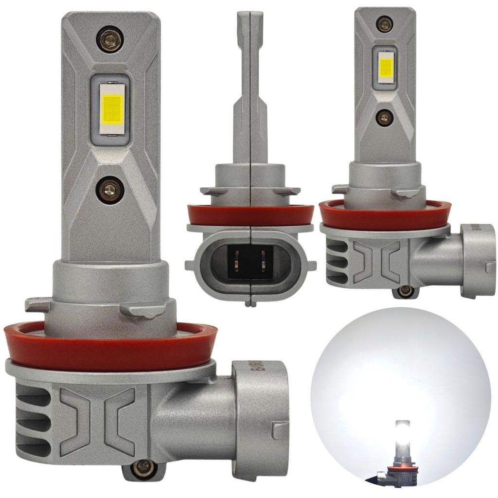 2 Pcs H9 LED Bulbs 12-24V CANBUS CSP White, Powerful 5000lm New Off-Road