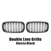 Front Hood Kidney Grille Bumper Black Dual Grill Replacement Part Car Accessories Fit For BMW F15 X5 F16 X6 2014-2017