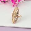 SIMJOO Rose Gold Fashion Design Geometric Zircon Knuckle Ring
