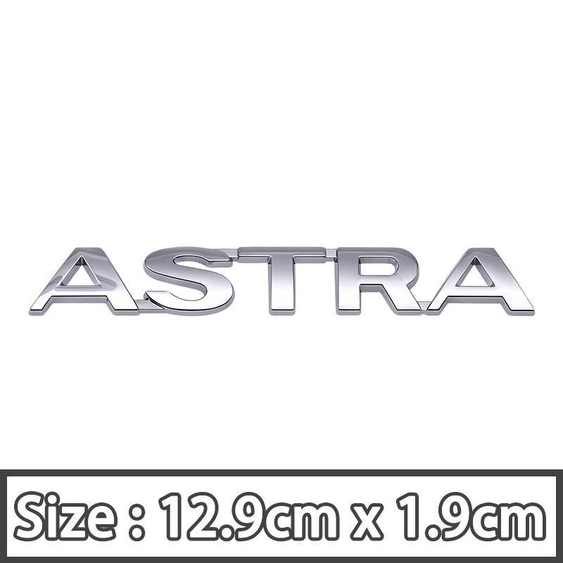 3D ASTRA Logo Emblem Car Body Rear Trunk Badge Decal Sticker Styling Accessories