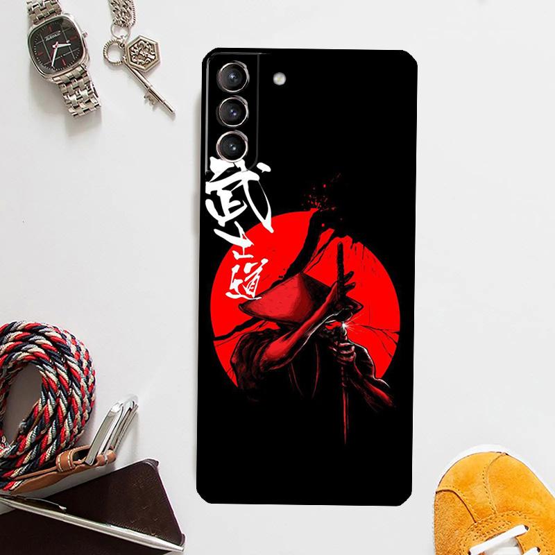 Кейс-Арт Самурайская Япония Для Samsung Galaxy S24 Ultra S20 S21 S22 S23 Plus S9 S10 S24 FE S25 Ultra Чехол Coque