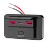 Интеллектуальные зарядные интерфейсы для автомобиля 12-24 В, двойной USB-порт QC3.0 и PD, водостойкие и портативные для длительных поездок