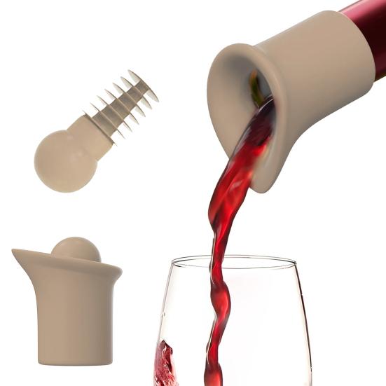 Силиконовая пробка для вина Пробки для шампанского Не содержат БФА Многоразовые винные пробки