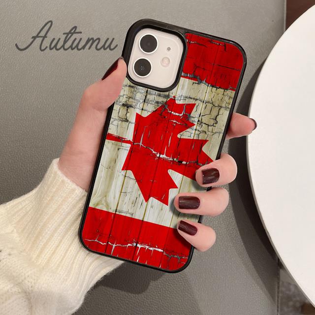 Чехол для телефона с флагом Канады для iPhone 11 12 13 14 Pro Max mini X XR XS SE 2020 5 6S 7 8 Plus Samsung Galaxy S21 S22