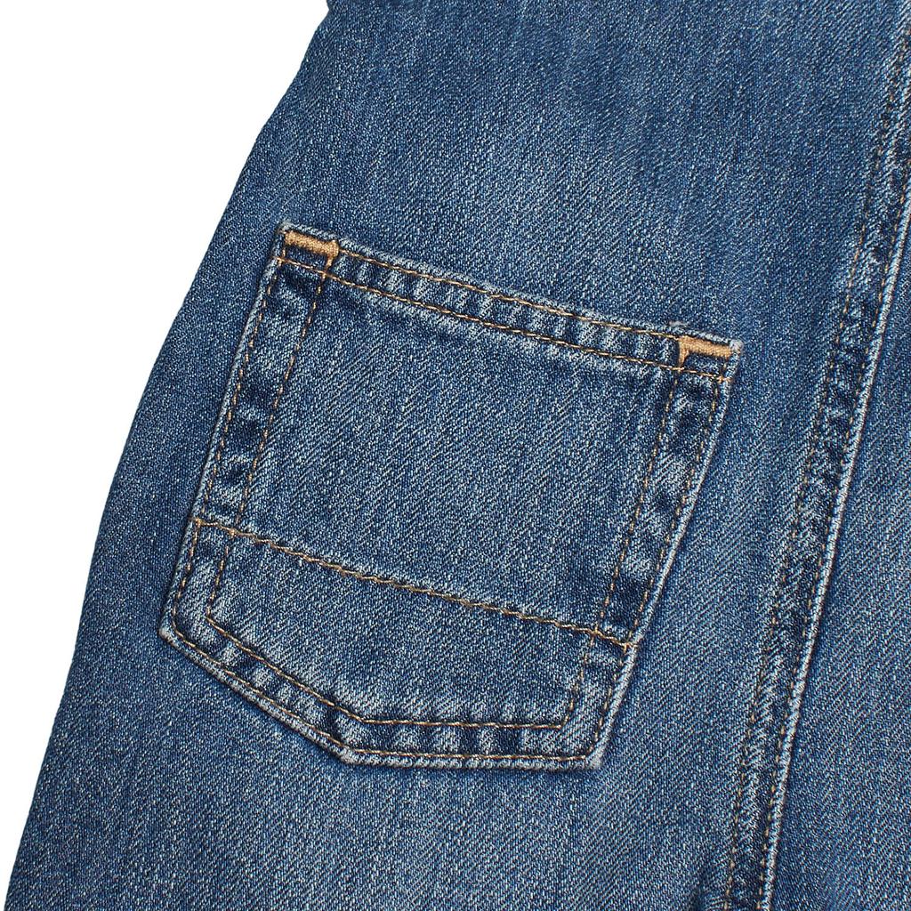 Джинсовый короткий комбинезон 825411 для девочки