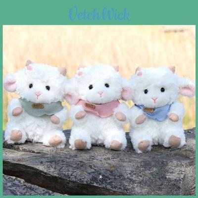 Плюшевая кукла-овечка с галстуком-бабочкой в подарок детям и для сна