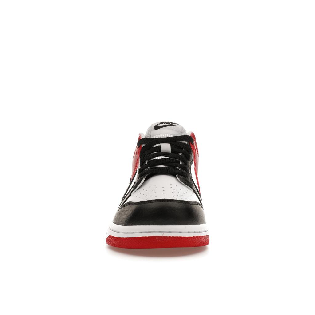 Nike Dunk Low GS Black Toe Kids Sneakers Gym-Red White HF9980-600