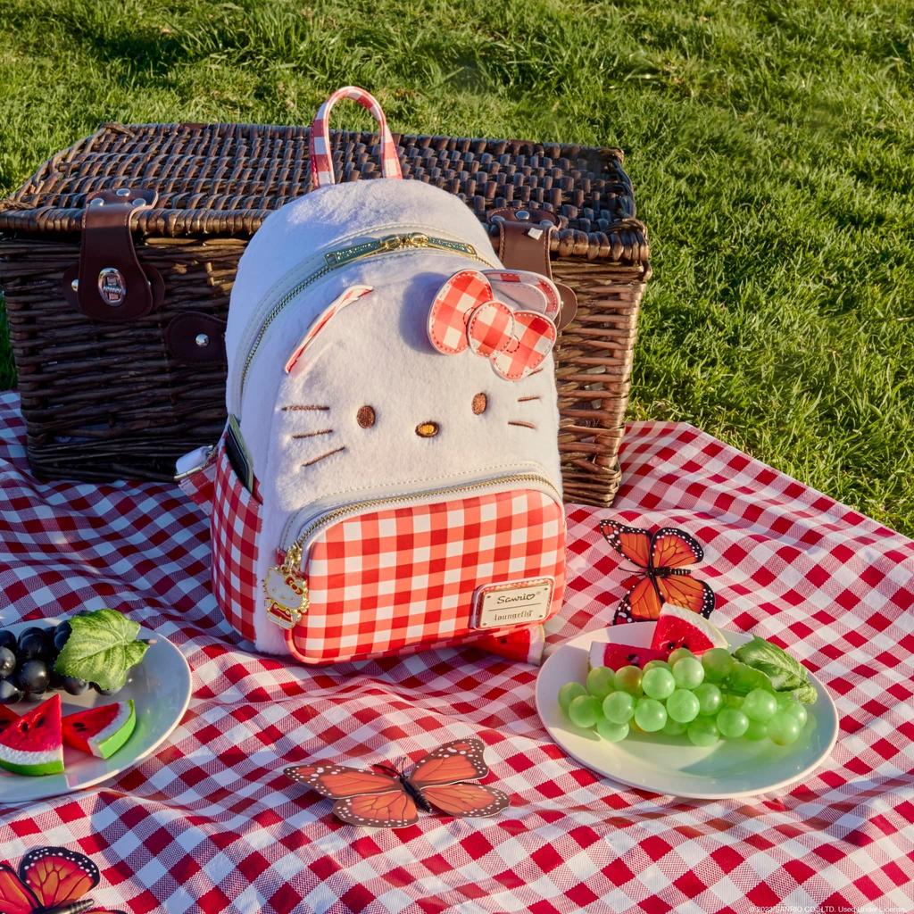 Loungefly Mini Backpack Loungefly Mini Backpack Hello Gingham Sanrio Kitty