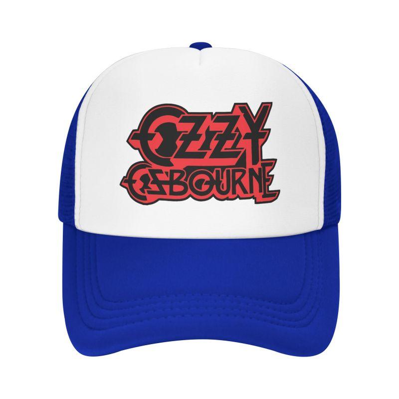 Custom Ozzy Osbourne Metal Hard Rock Print Mesh Baseball Cap Unisex Breathable Sun Hats Outdoor Sports Adjustable Snapback Hat