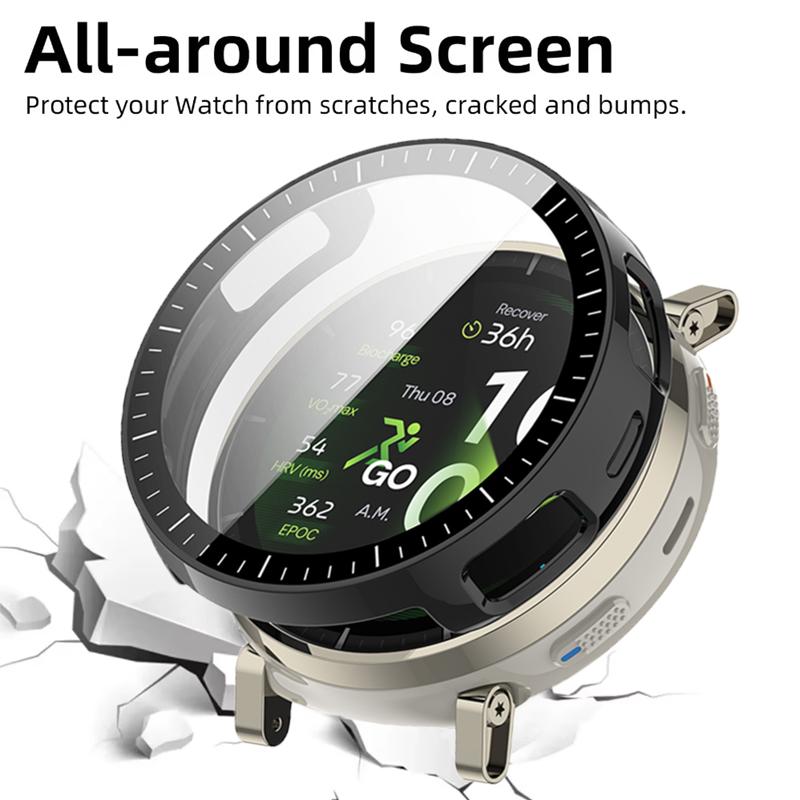 Для Amazfit Active 3 Премиальное закаленное стекло+ПК Чехол Защита экрана от царапин Бампер Для Amazfit Active 3 Аксессуары-оболочка