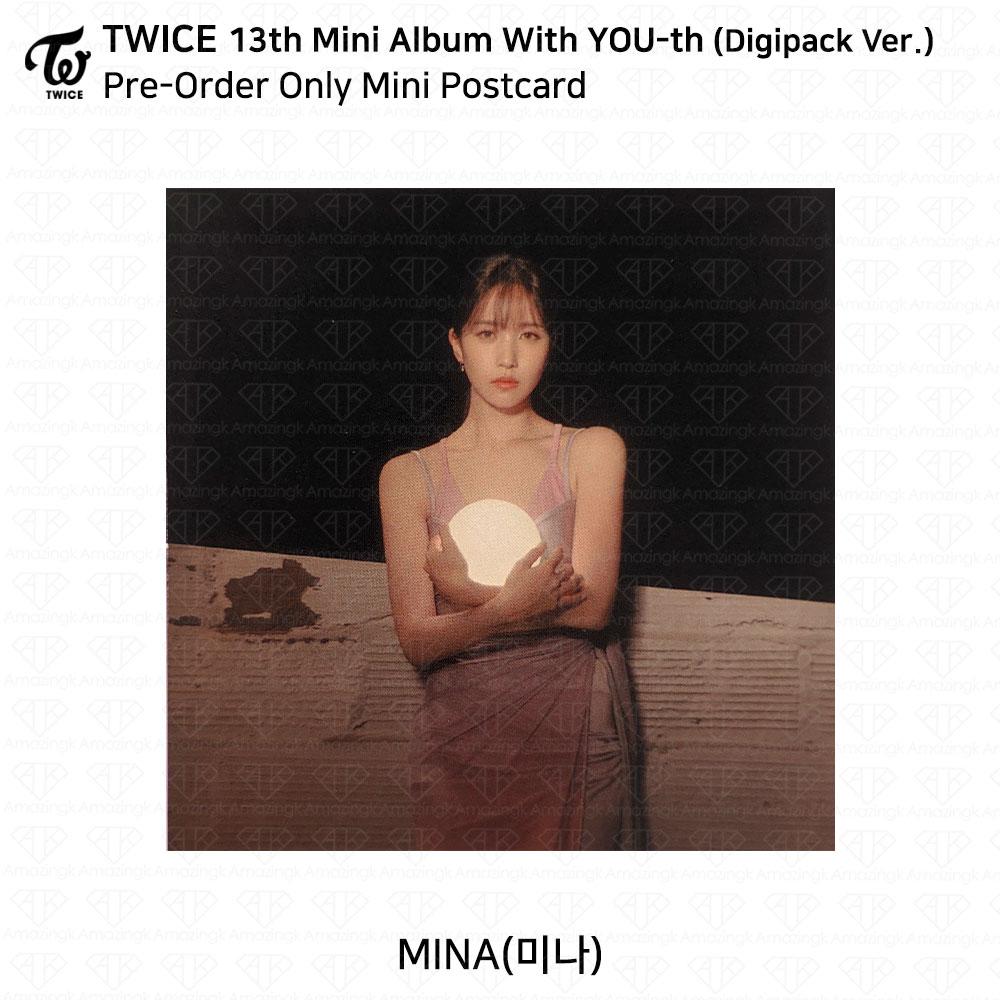 Twice 13-й мини-альбом с молодежной фотокарточкой YOU-th, постером, пленкой, стикером Mina KPOP K-POP