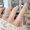 Подарок в корейском стиле для вечеринки Модные аксессуары Кольца с жемчугом Украшения для пальцев Геометрические кольца Женское кольцо