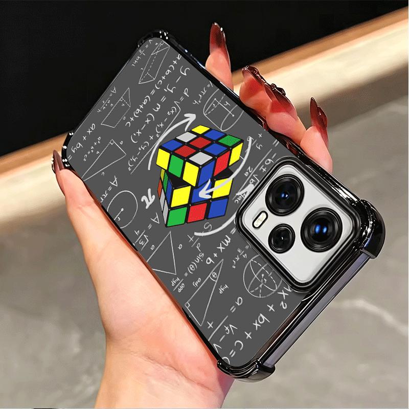Чехол для телефона с формулой кубика Рубика, имитация математики, для Xiaomi Poco X7 X8 Pro Max X6 X5 X3 F8 Ultra F7 M8 M7 M5S Redmi 15C 15A 15 14C