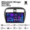 Автомобильная магнитола Android Car-Play для Mitsubishi Mirage Attrage 2012-2018 Мультимедийный плеер Головное устройство Стерео Навигация GPS BT WIFI, 2+64 ГБ