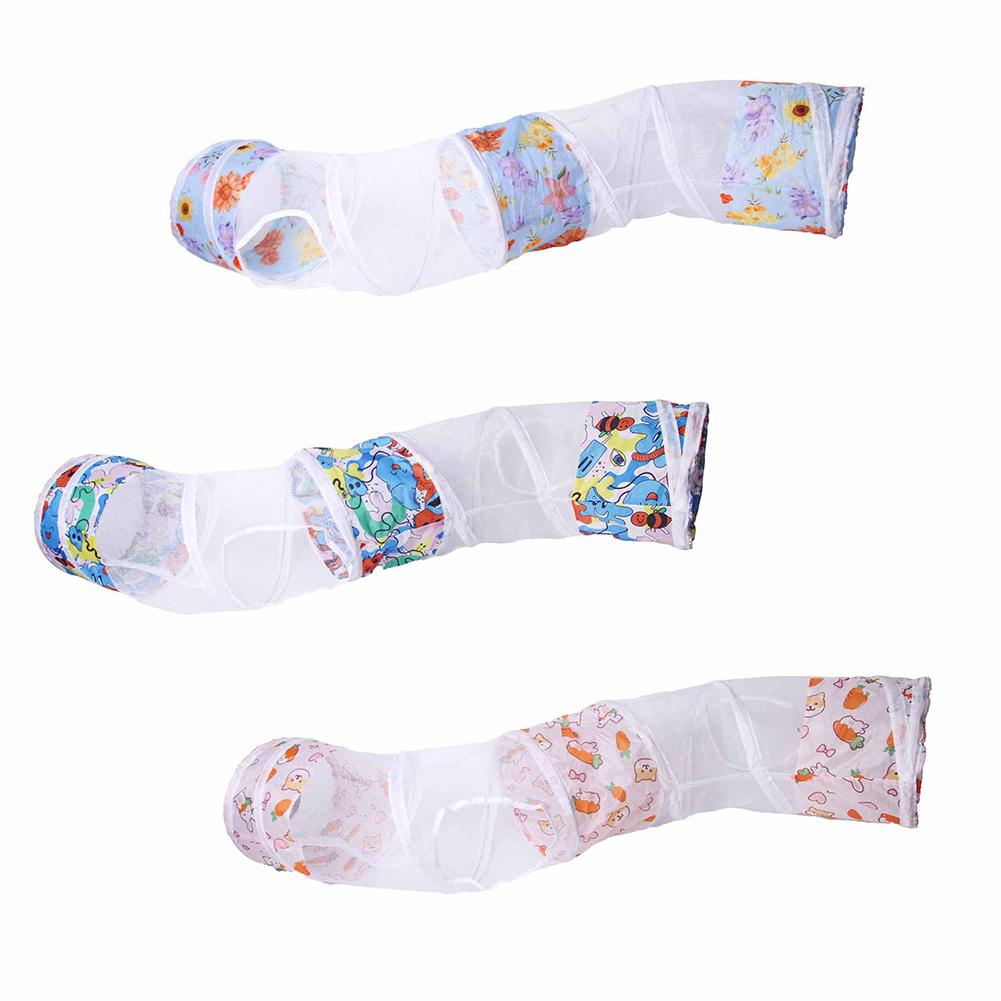 Durable Transparent Mesh Cat Tunnel Interactive Toy Self Entertainment Cat Tunnel Cat Pet Toy Universal Breathable Pet Tunnel