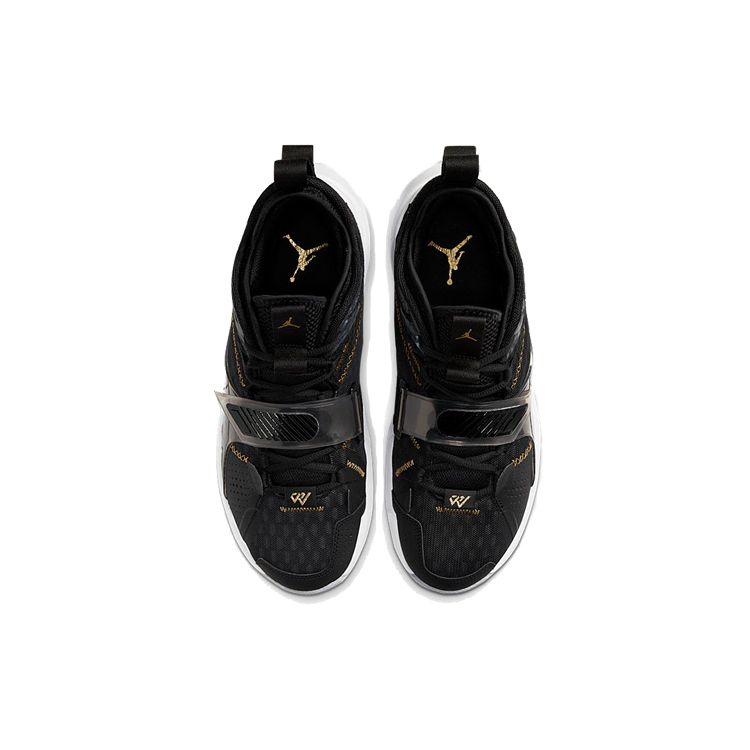 Мужские кроссовки Air JordanWhy Not Zer0.3 PF Gold Black Metallic-Gold White CD3002-001
