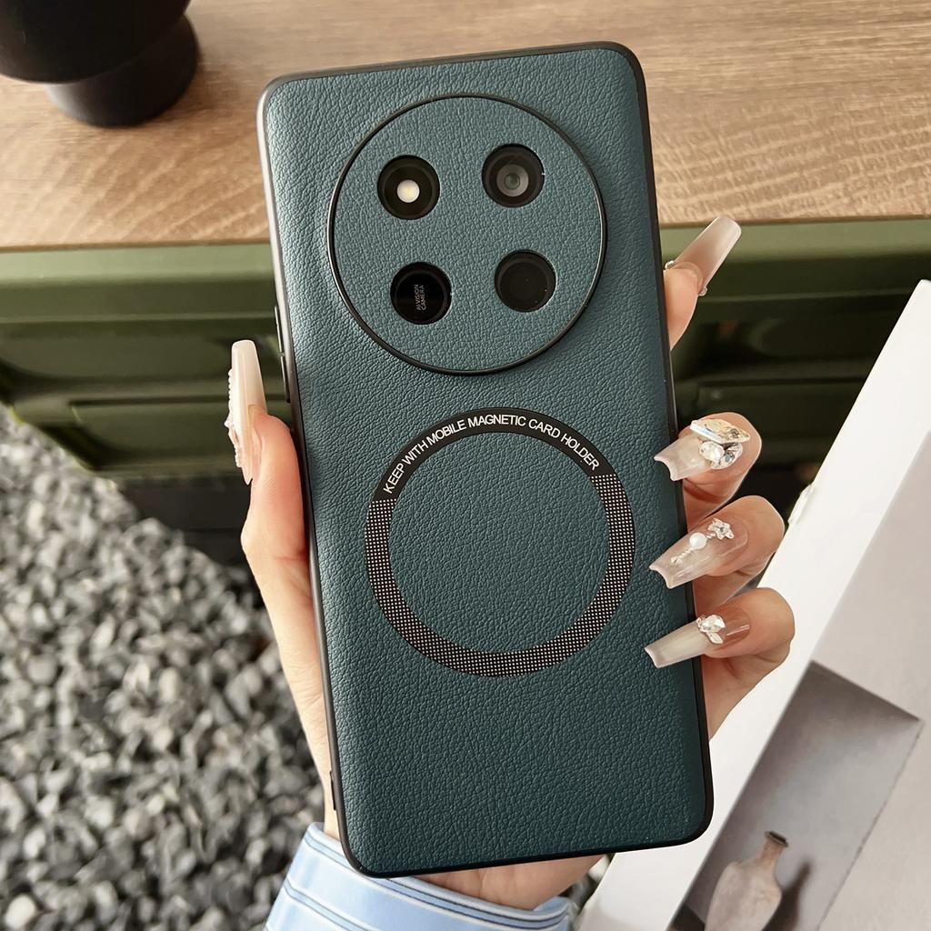 For Honor Magic7 Lite 5G/X9c 5G/X60 Pro 5G Magnetic Case Anti-Drop PU Leather+TPU Cover