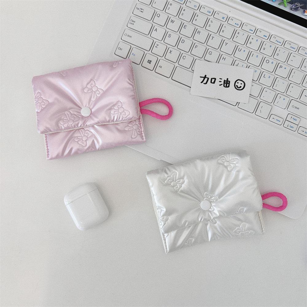 Large Capacity Small Clutch Purse Multipurpose Sanitary Pads Bag Mini Napkin Pouch Storage Bag