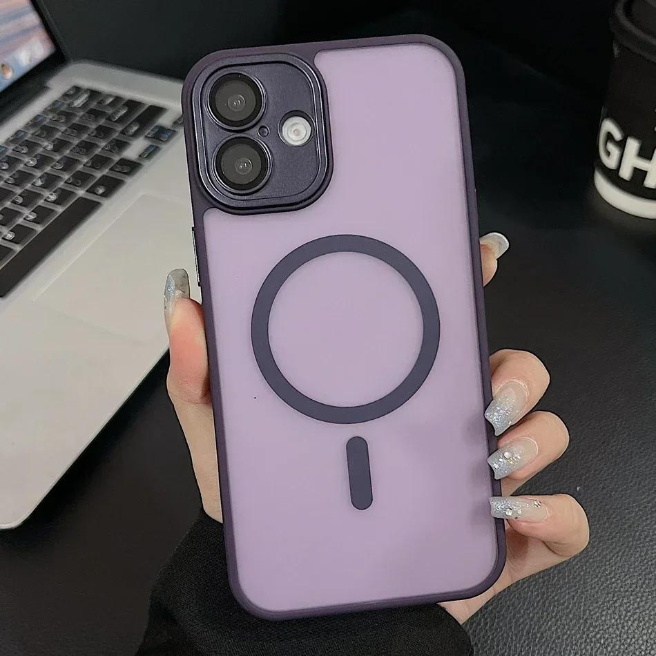 Desert Gold Case for For Iphone 16 13 1 14 11 12 Pro Max Plus Magnetic Camera Protector Wireless Charge Matte Cover