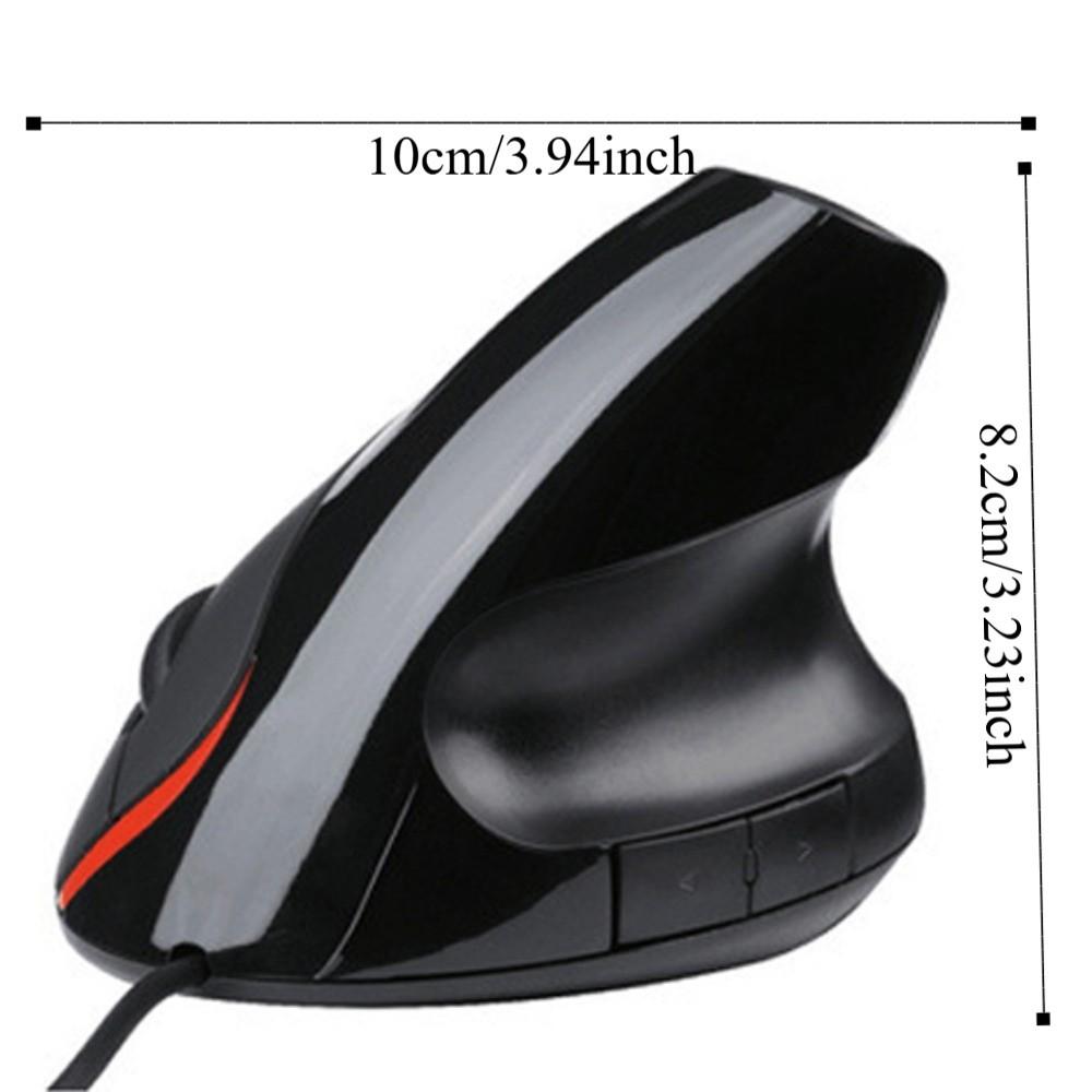 1600DPI Vertical Mouse Wrist Rest Photoelectric USB Wired Mouse Vertical Shape Ergonomic Design Computer Mice Office Use