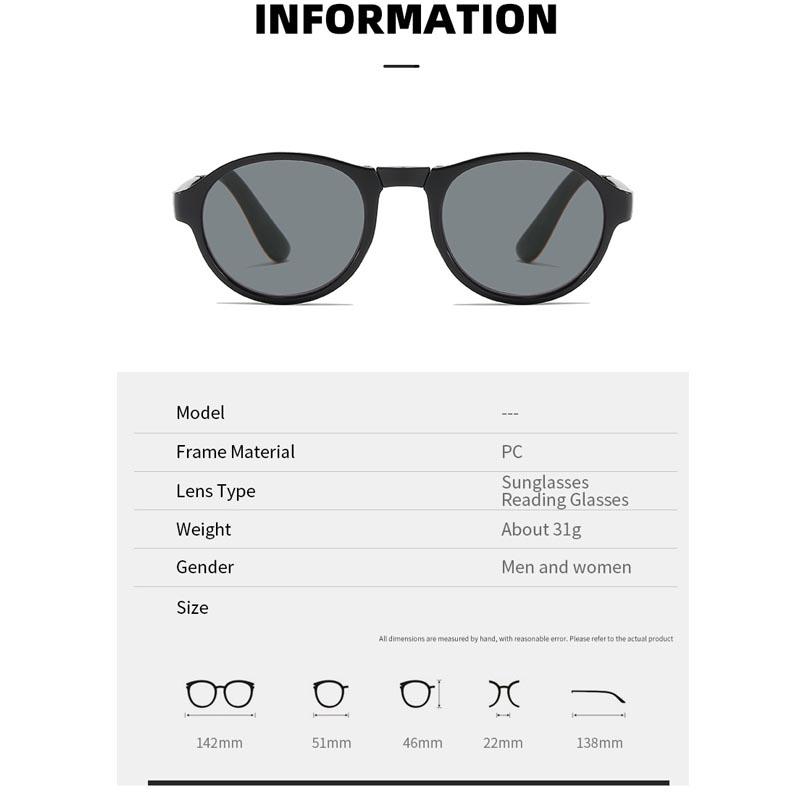 4colors Portable Folding Presbyopia Sunglasses Women Men HD Eye Protection Anti Blue Light Reading Sunglasses Fashion Goggles