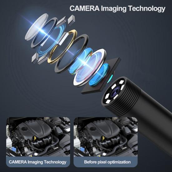 Эндоскопическая камера с подсветкой IP67, водонепроницаемая, Wi-Fi не требуется, универсальная, подходит для бороскопа 1080P, смартфона, камеры iPhone