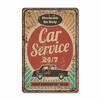 Classic Auto Garage Car Full Service Metal Tin Signs Wall Art Posters Plate Wall Decor for Bars Man Cave Cafe Clubs Garage Retro