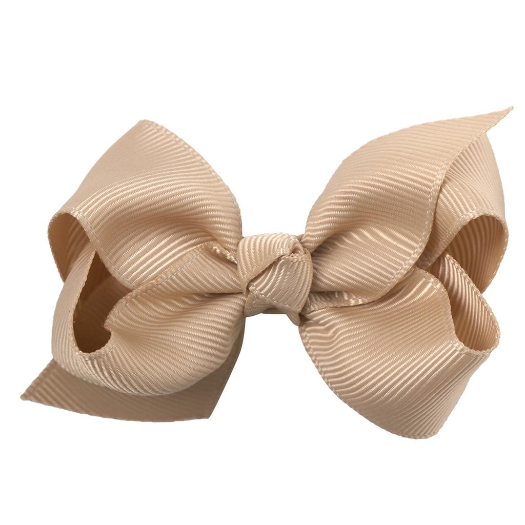 Mini Hair Clips Bow Boutique Solid Color Ribbon Clips for Baby Girls Teens Infants Kids Toddlers (32 Colour)