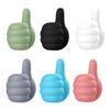 1/6/12/24Pcs Self Adhesive Cable Clips Pencil Holders Waterproof Wide Application Silicone Thumbs-Up Wall Hooks