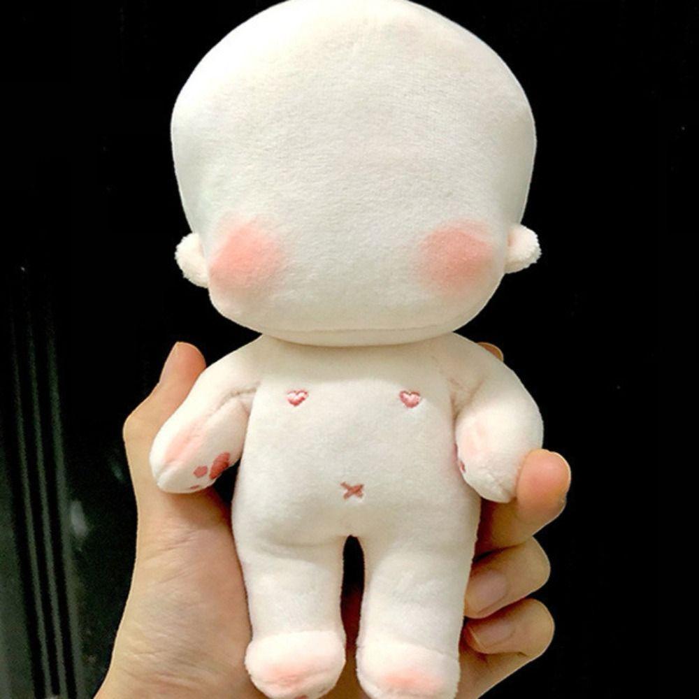 Stuffed Blank Unembroidery Cotton Doll Embroidery DIY Idoll Doll Blank Cotton Stuffed Toy  Toddler