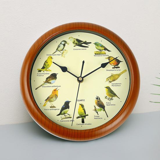 Настенные часы с поющими птицами, бесшумные, не тикающие, на батарейках, широкое применение, декоративные часы, круглые, современные настенные часы