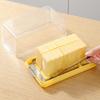 Пластиковая коробка для нарезки масла, блюдо для нарезки масла с прозрачной крышкой, для столешницы, контейнер для охлажденного масла, сделай сам