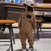 Boys' Spring 2025 Toddler Street Style Two-Piece Outfit: Cool and Handsome Children's Clothing Set